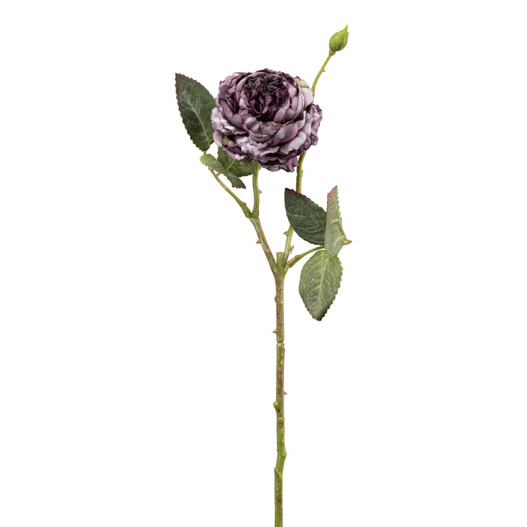 Kunstige Blomster - Rose Lilla H45cm