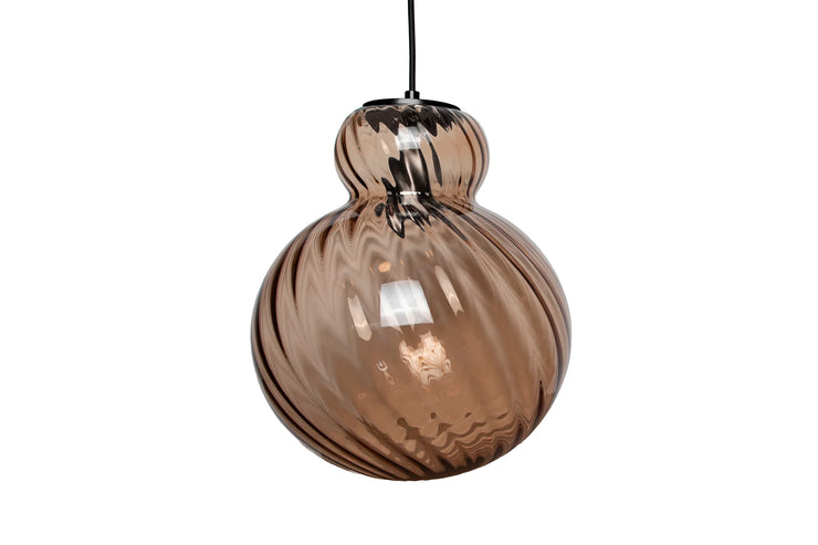 Pendant LILY Swirl - Large - Brown