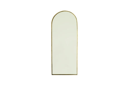 Spejl mn. Runding Guld Metal H150cm