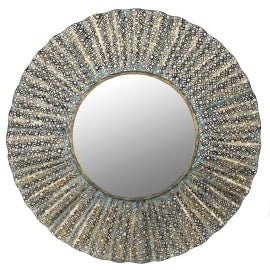 Spejl Antik Guld D81cm