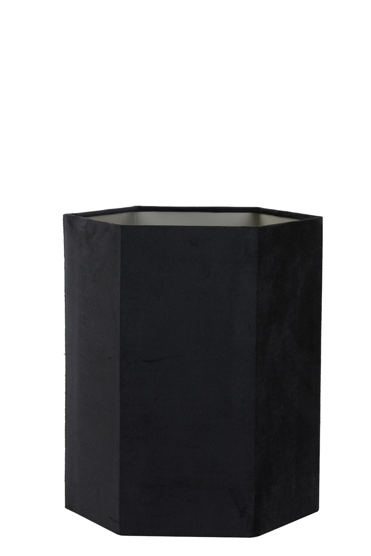 Lampeskærm Velour Black - 30x30x35cm