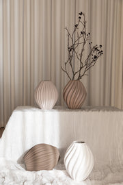 Vase LUNA H25 cm - Brun