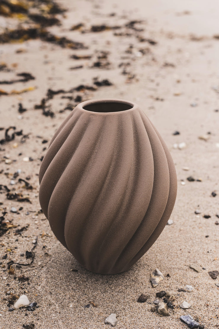 Vase FLORA H25 cm - Brun
