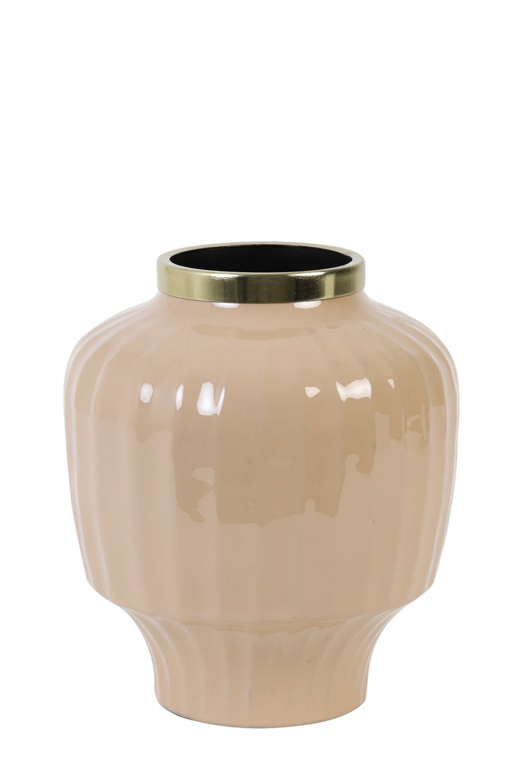 Vase Emalje H26cm - Caramel