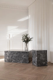 Coffee Table Marmor Cube PHANTOM - Mørk Brun 60x90cm - Cave