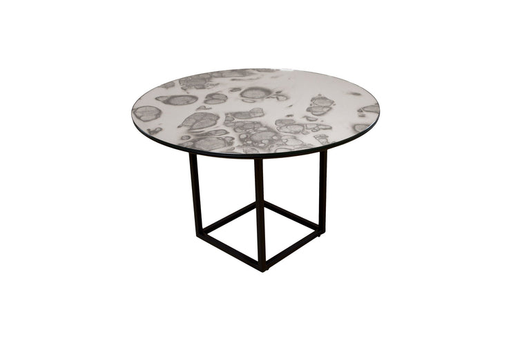 Coffee Table SHADE Sort/Ant.Sølv D60cm
