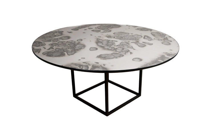 Coffee Table SHADE Sort/Silver D90cm