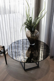 Coffee Table SHADE Sort/Bronze D90cm