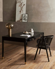 Skrivebord Sort  -  Mangotræ - 90x179cm
