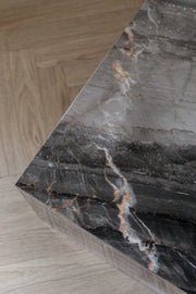 Coffee Table Marmor Cube PHANTOM - Grå-Brun 60x90cm - Horizon