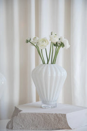 Vase EVELYN H27 cm - Opal Hvid