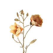 Kunstige Blomster Magnolia Gul/Guld