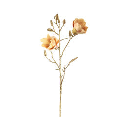 Kunstige Blomster Magnolia Gul/Guld