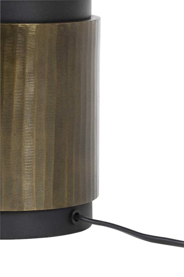 Lampefod rund Antik Bronze/Mat Sort H57cm