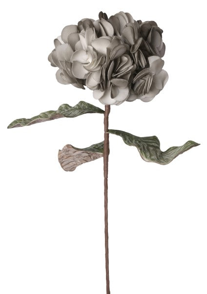 Kunstige Blomster - Hortensia - Soft Grå