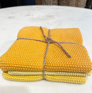 Karklude Strik  25x25cm Set/3 - GUL
