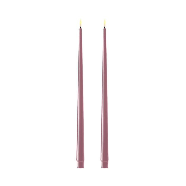 Kertelys LED Lys Lilla Set/2 38cm