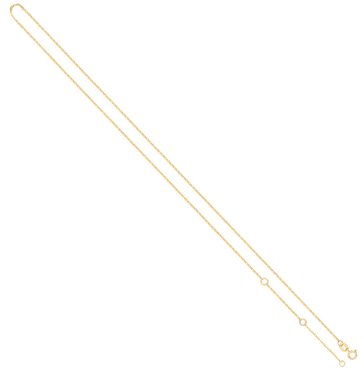 18K Guld Halskæde 0.9mm - 45cm