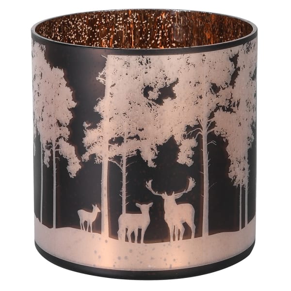 Lyshus Glas Brun Med Dyr Stor