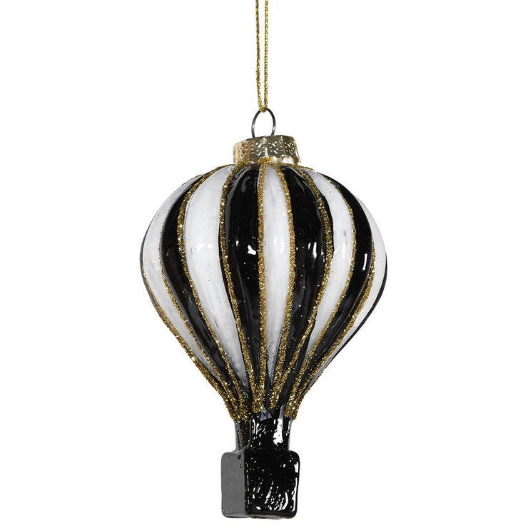 Jule Ophæng Luftballon Sort/Hvid