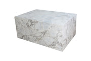 Coffee Table Marmor Cube PHANTOM - Hvid/Grå 60x90cm - Coast