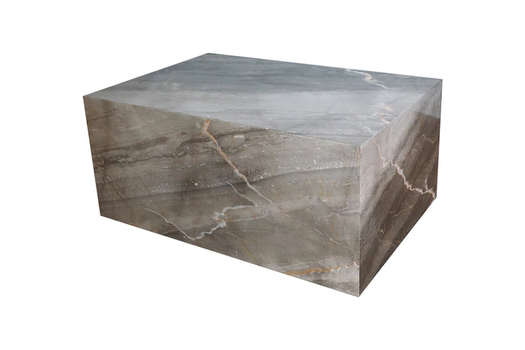 Coffee Table Marmor Cube PHANTOM - Grå-Brun 60x90cm - Horizon